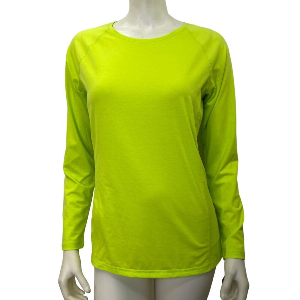 LAUREN ralph Luren SPORT long sleeves CREW NECK GREEN SHIRT SIZE md NWT